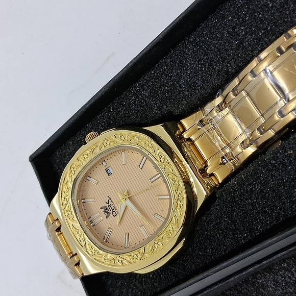 NWT Mens OPK Gold Watch Waterproof
